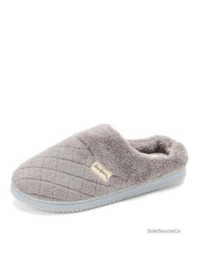 Dearfoams Libby Terry Memory Foam Slippers Wide Calf